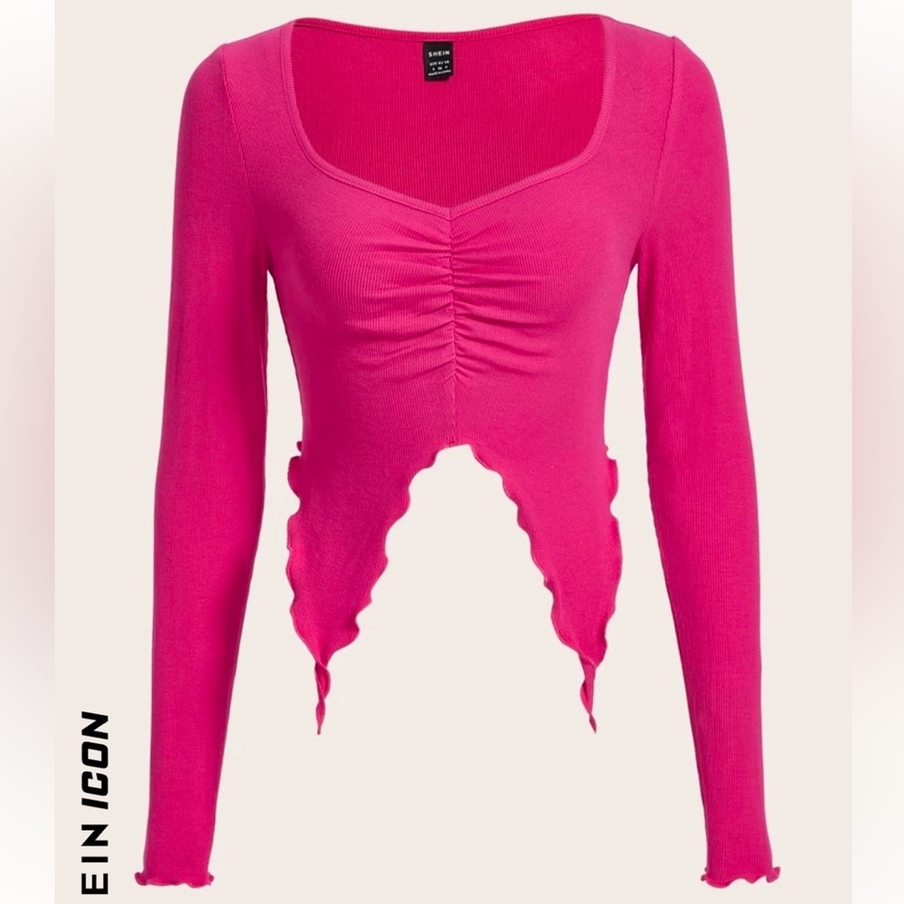 pink crop top xs